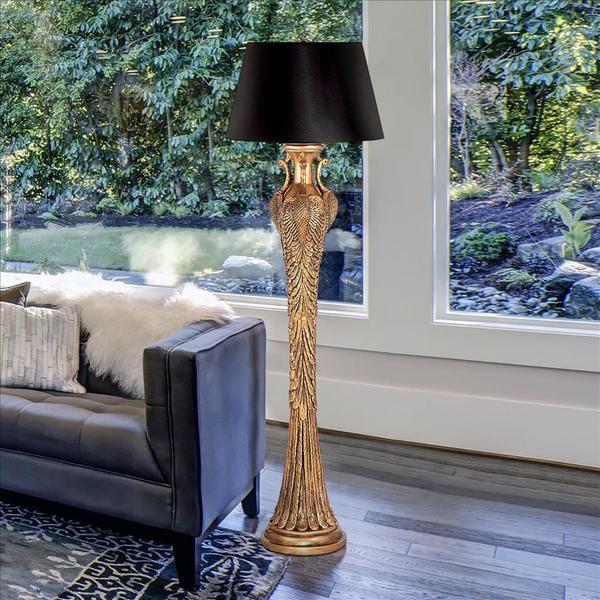 Peacock Panorama Sculptural Floor Lamp